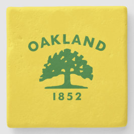 Posavasos De Piedra Bandera de Oakland (California)