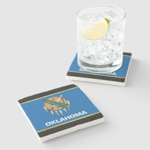 Posavasos De Piedra Bandera de Oklahoma