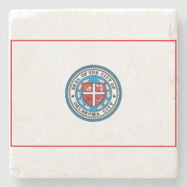 Posavasos De Piedra Bandera de Oklahoma City (Oklahoma)
