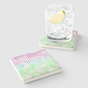 Posavasos De Piedra Bandera de orgullo Toric abstracto boho ecléctico