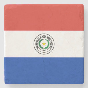 Posavasos De Piedra Bandera de Paraguay