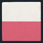 Posavasos De Piedra Bandera de Polonia<br><div class="desc">Bandera patriótica de Polonia.</div>