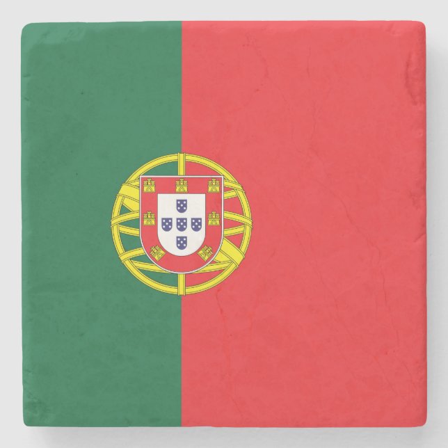 Posavasos De Piedra Bandera de Portugal (Anverso)