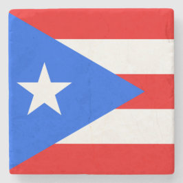 Posavasos De Piedra Bandera de Puerto Rico (Puerto Rico)