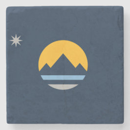 Posavasos De Piedra Bandera de Reno (Nevada City)