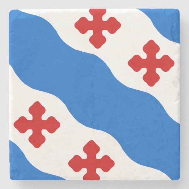 Posavasos De Piedra Bandera de Rockville (Maryland City) (Anverso)