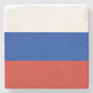 Posavasos De Piedra Bandera de Rusia