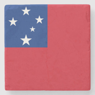 Posavasos De Piedra Bandera de Samoa