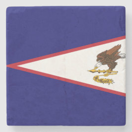 Posavasos De Piedra Bandera de Samoa Americana