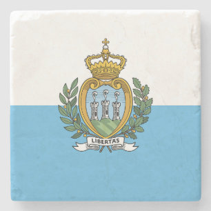Posavasos De Piedra Bandera de San Marino