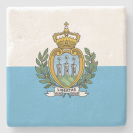 Posavasos De Piedra Bandera de San Marino