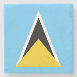 Posavasos De Piedra Bandera de Santa Lucía