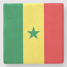 Posavasos De Piedra Bandera de Senegal