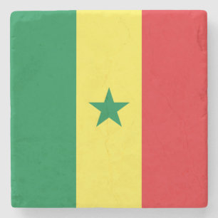 Posavasos De Piedra Bandera de Senegal