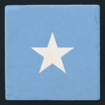 Posavasos De Piedra Bandera de Somalia<br><div class="desc">Bandera patriótica de Somalia.</div>