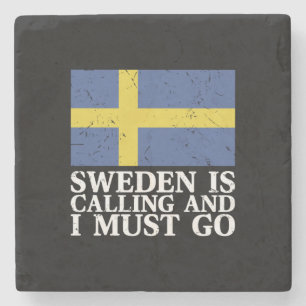 Posavasos De Piedra Bandera de Suecia