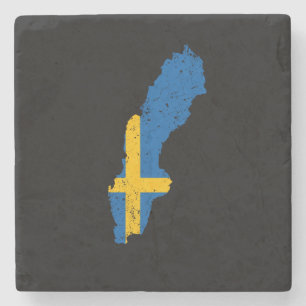 Posavasos De Piedra Bandera de Suecia