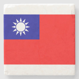 Posavasos De Piedra Bandera de Taiwán