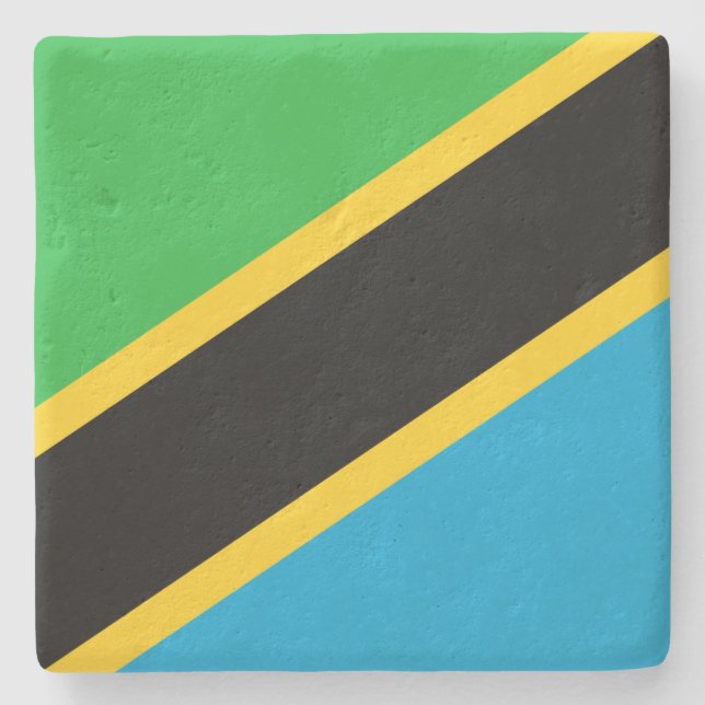 Posavasos De Piedra Bandera de Tanzania (Anverso)