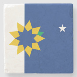 Posavasos De Piedra Bandera de Topeka (Kansas)
