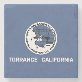 Posavasos De Piedra Bandera de Torrance (California)