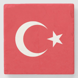 Posavasos De Piedra Bandera de Turquía