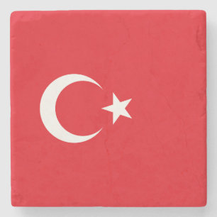 Posavasos De Piedra Bandera de Turquía