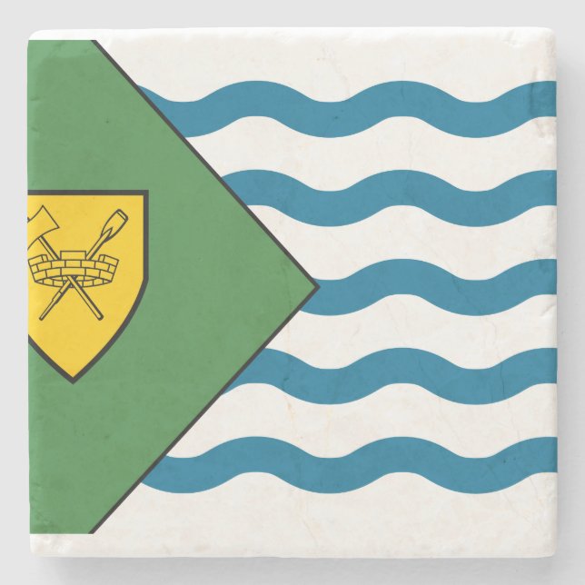 Posavasos De Piedra Bandera de Vancouver, Columbia Británica (Anverso)