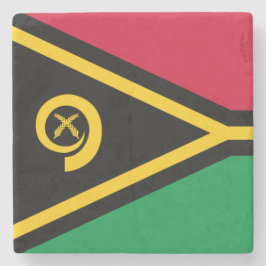 Posavasos De Piedra Bandera de Vanuatu