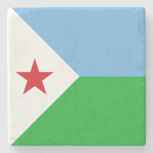 Posavasos De Piedra Bandera de Yibuti