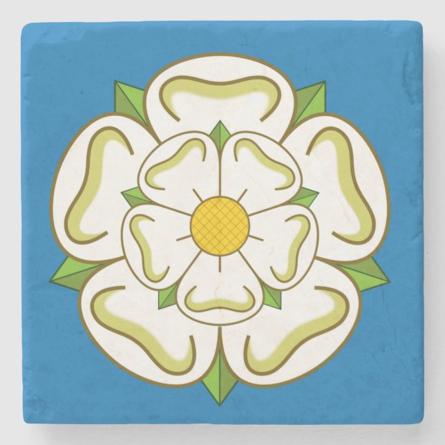 Posavasos De Piedra Bandera de Yorkshire (Reino Unido) (Anverso)