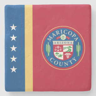 Posavasos De Piedra Bandera del condado de Maricopa (Arizona)