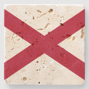 Posavasos De Piedra Bandera del estado de Alabama