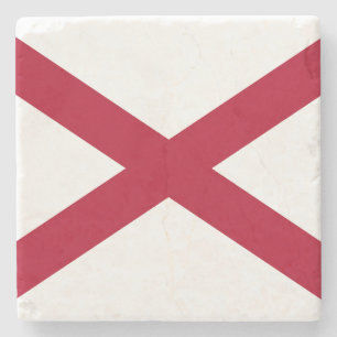 Posavasos De Piedra Bandera del estado de Alabama
