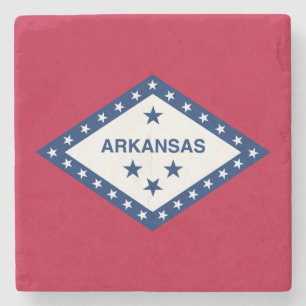 Posavasos De Piedra Bandera del estado de Arkansas