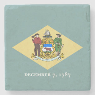 Posavasos De Piedra Bandera del estado de Delaware