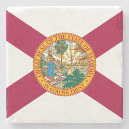 Posavasos De Piedra Bandera del Estado de Florida