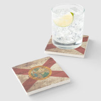 Bandera del estado de la Florida en grano de
