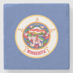 Posavasos De Piedra Bandera del estado de Minnesota