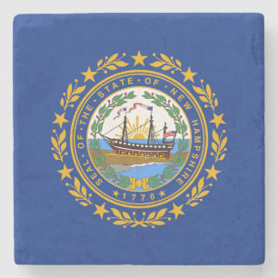 Posavasos De Piedra Bandera del estado de New Hampshire