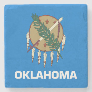 Posavasos De Piedra Bandera del estado de Oklahoma