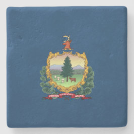 Posavasos De Piedra Bandera del Estado de Vermont