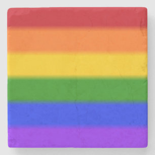 Posavasos De Piedra Bandera del orgullo gay caído