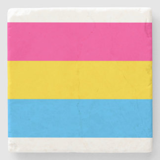 Posavasos De Piedra Bandera del Orgullo Pansexual