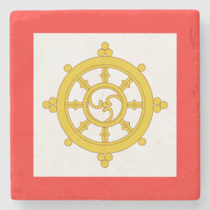 Posavasos De Piedra Bandera del Reino de Sikkim