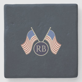 Posavasos De Piedra Bandera estadounidense