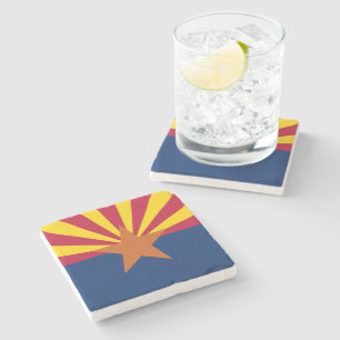 Posavasos De Piedra Bandera Estatal de Arizona