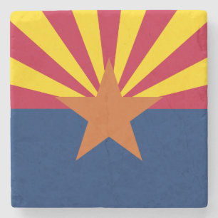 Posavasos De Piedra Bandera estatal de Arizona