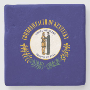Posavasos De Piedra Bandera Estatal de Kentucky