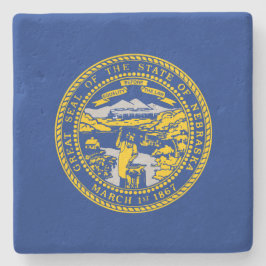 Posavasos De Piedra Bandera Estatal de Nebraska